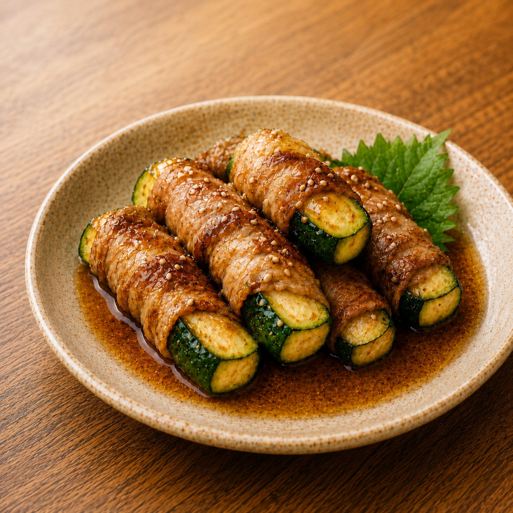 ズッキーニの肉巻き